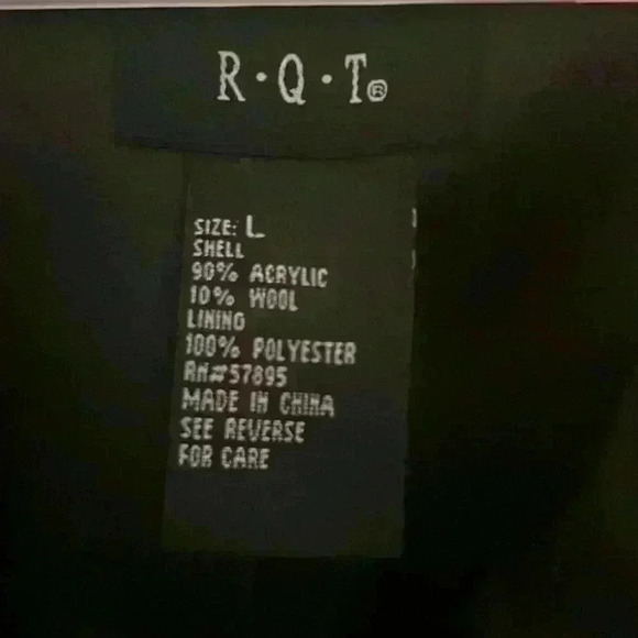 Appalachian State University ASU Colors black & yellow Plaid Peacoat size Large - Picture 5 of 6